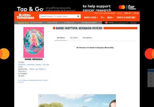 
                            6. Barbie Fairytopia: Mermaidia - Movie Reviews - Rotten Tomatoes