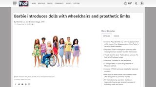
                            13. Barbie introduces dolls with wheelchairs and prosthetic limbs ...