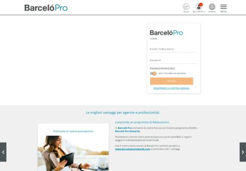 
                            4. Barceló Pro | Programma per Agenzia di Viaggi e aziende - Barcelo.com
