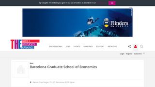 
                            6. Barcelona Graduate School of Economics World University Rankings ...