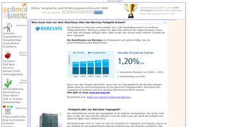 
                            12. Barclays 3,3 % Festgeld - Optimal Banking