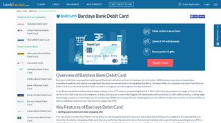 
                            11. Barclays Bank Debit Card - Compare Online for Best Debit Cards