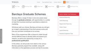 
                            9. Barclays Graduate Schemes - WikiJob