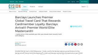 
                            11. Barclays Launches Premier Global Travel Card That Rewards ...