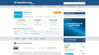 
                            5. Barclays Reviews and Rates - Deposit Accounts