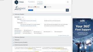 
                            10. barcode - German translation – Linguee