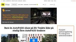 
                            11. Bare én AutoPASS-sluse på E6: Tenkte ikke på stadig flere AutoPASS ...