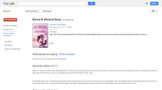 
                            9. Bared & Wicked Sexy: An Anthology