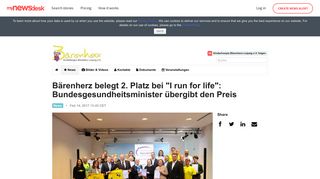 
                            7. Bärenherz belegt 2. Platz bei 