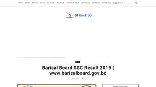 
                            11. Barisal Board SSC Result 2018 | www.barisalboard.gov.bd - All Result ...