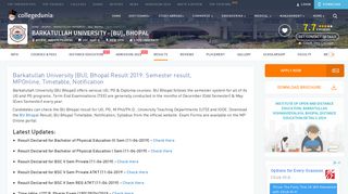 
                            6. Barkatullah University (BU), Bhopal Result 2019: BA, B.Com, Online ...