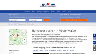 
                            11. Barkeeper buchen Fürstenwalde buchen im Event-Verzeichnis bei ...