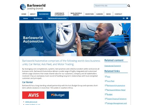 
                            4. Barloworld Automotive | Businesses | Barloworld