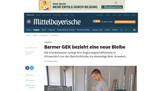 
                            8. Barmer GEK bezieht eine neue Bleibe - Schwandorf - Mittelbayerische