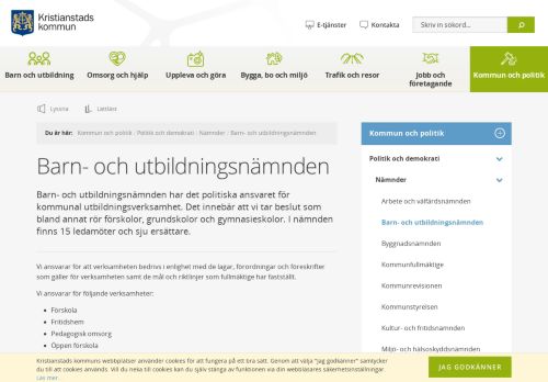 
                            6. Barn- och utbildningsnämnden - Kristianstads kommun