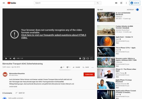 
                            10. Bärnreuther Transport ADAC Sicherheitstraining - YouTube