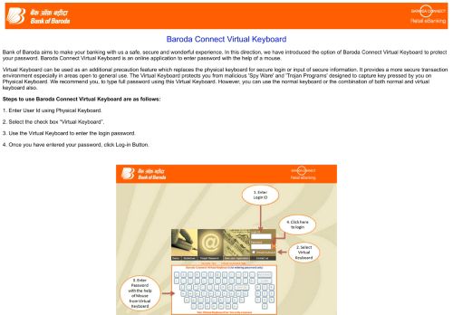 
                            6. Baroda Conncet Virtual Keyboard FAQ's and Security Tips