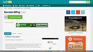 
                            6. Baroda MPay 1.0.0 Free Download