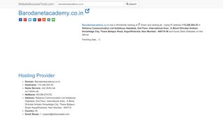 
                            9. Barodanetacademy.co.in Error Analysis (By Tools)