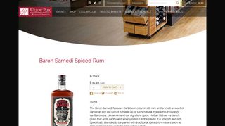 
                            11. Baron Samedi Spiced Rum – Willow Park Wines & Spirits