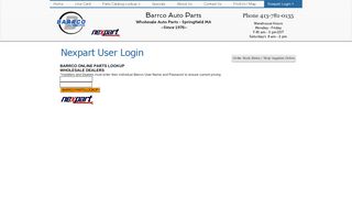 
                            7. Barrco Auto | Nexpart Login - Barrco Auto Parts