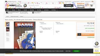 
                            13. Barre Chords The Ultimate Guitar Chord Series - Notenbuch.de