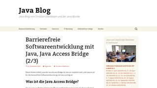 
                            11. Barrierefreie Softwareentwicklung mit Java, Java Access Bridge (2/3 ...