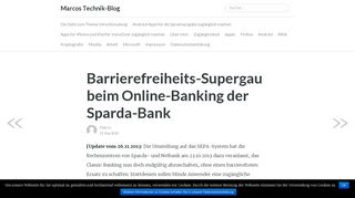 
                            5. Barrierefreiheits-Supergau beim Online-Banking der Sparda-Bank ...