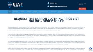 
                            10. Barron Clothing Price List - Order Barron Clothing - Best Clothing