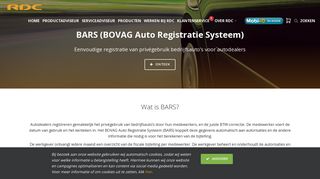 
                            6. BARS (BOVAG Auto Registratie Systeem) - RDC