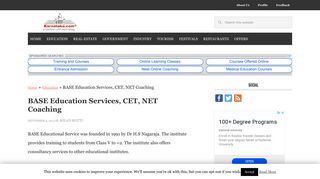 
                            6. BASE Education Services | CET, NET Training Center | Bangalore