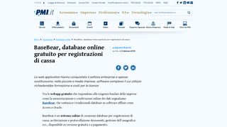 
                            3. BaseBear, database online gratuito per registrazioni di cassa - PMI.it