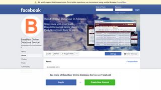 
                            6. BaseBear Online Database Service - 2 Photos - Software - - Facebook