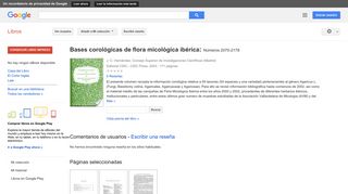 
                            12. Bases corológicas de flora micológica ibérica: Números 2070-2178