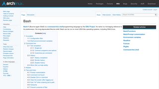 
                            1. Bash - ArchWiki