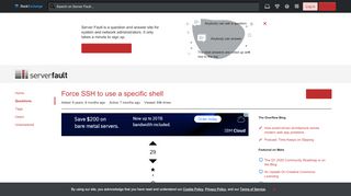 
                            6. bash - Force SSH to use a specific shell - Server Fault