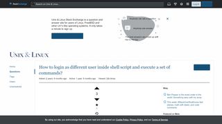 
                            1. bash - How to login as different user inside shell script and ...