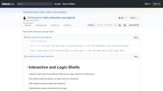 
                            7. Bash & ZSH: Interactive and Login Shells · GitHub