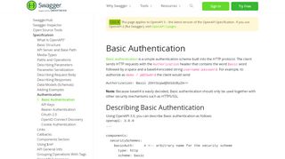 
                            1. Basic Authentication | Swagger