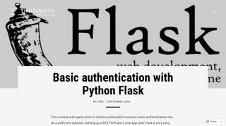 
                            9. Basic authentication with Python Flask – Thingsmatic