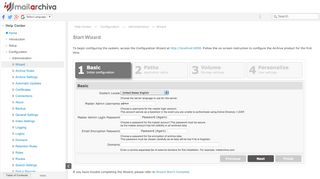 
                            8. Basic Configuration - MailArchiva Online Help