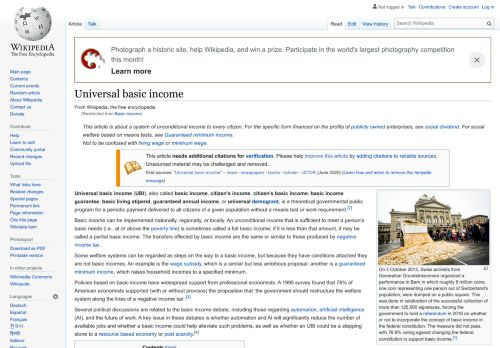 
                            13. Basic income - Wikipedia