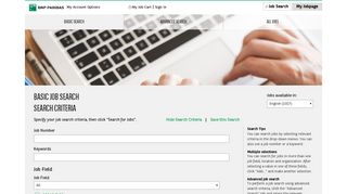 
                            1. Basic Job Search - BNP Paribas - Careers