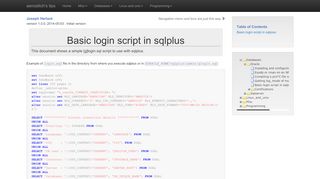 
                            3. Basic login script in sqlplus - Aerostitch tips