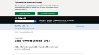 
                            2. Basic Payment Scheme (BPS) - GOV.UK