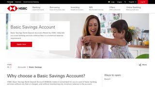 
                            6. Basic Savings Bank Deposit Account | Bank Accounts - HSBC IN