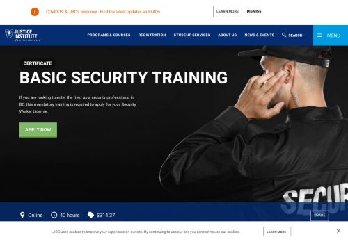 
                            8. Basic Security Training | Justice Institute of British Columbia
