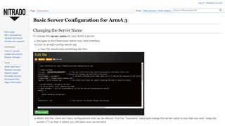 
                            4. Basic Server Configuration for ArmA 3 - Nitradopedia ... - Nitrado-Wiki