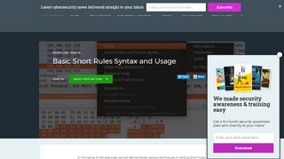 
                            11. Basic Snort Rules Syntax and Usage - InfoSec Resources