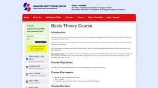 
                            3. Basic Theory Course - Singapore Safety Driving Center (SSDC)